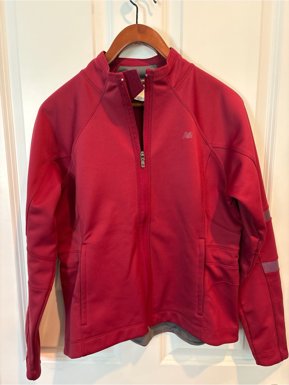 New Balance NBx Bioshield Women's Full Zip Running Jacket Raspberry Red Size M